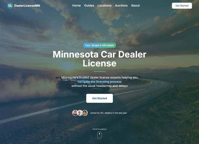 DealerLicenseMN.com - Dealer License Website